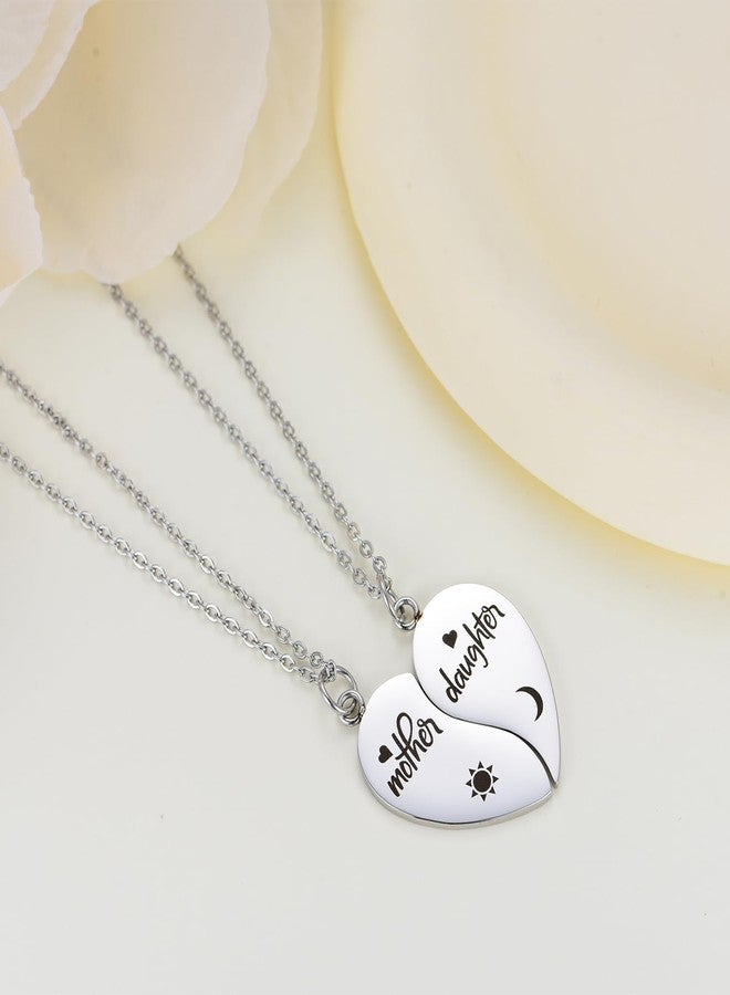 Yonhon Mother Daughter Necklace Set for 4, Mom Daughter Matching Necklace for 4 - Image 2